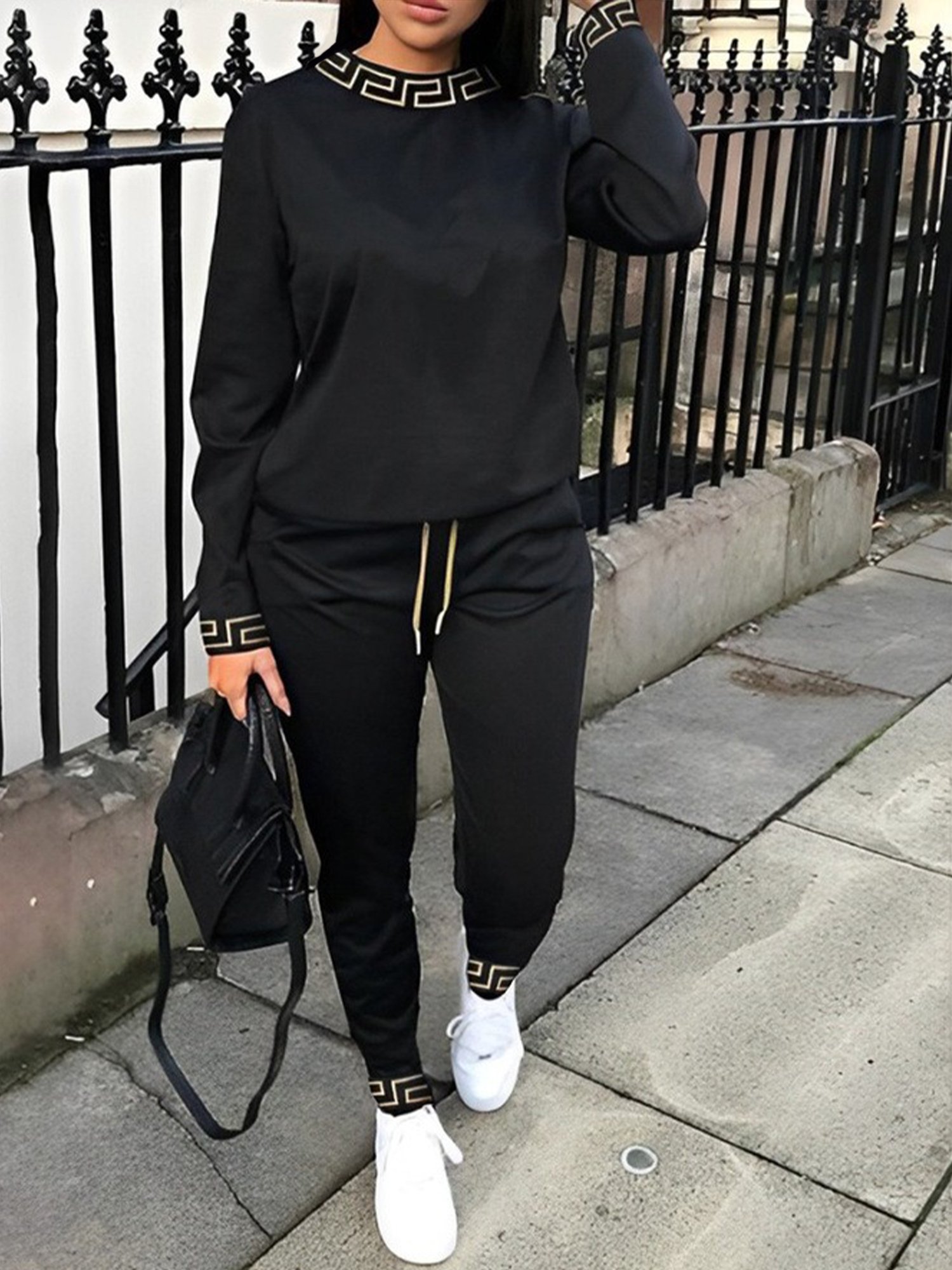 Buchstabenmuster  Lässig Regelmäßige Passform Jogginghose & Jogger