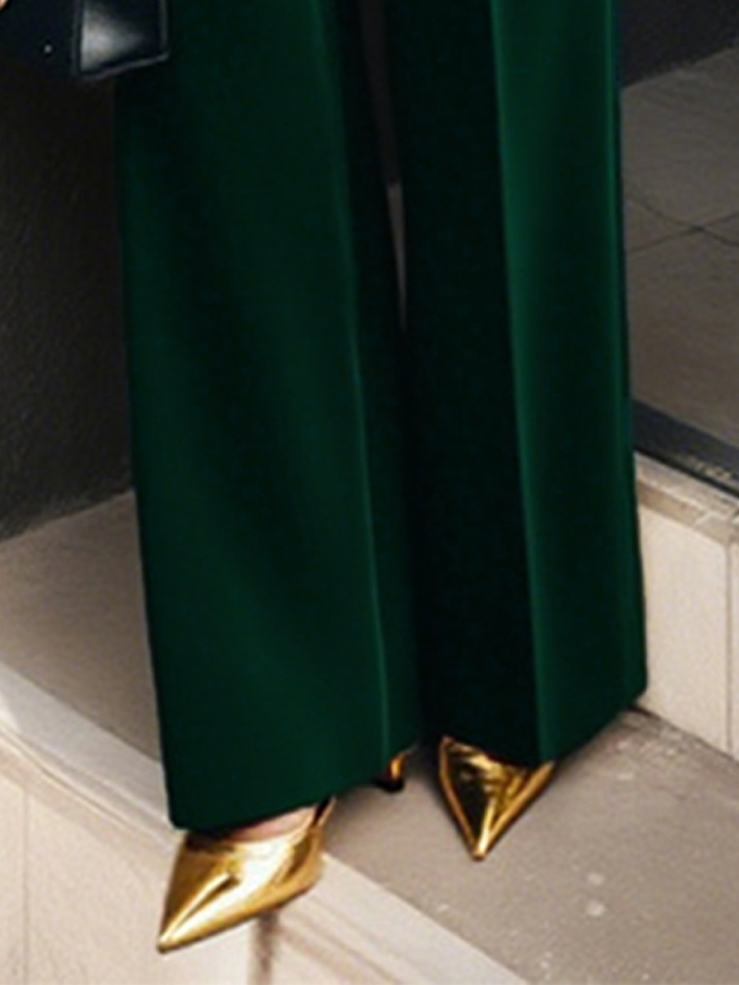 Urban Unifarben Gerade Hosen