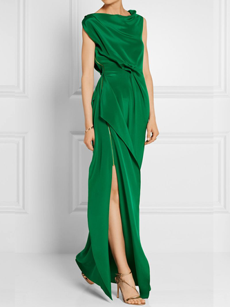 Elegant Asymmetrisch Regelmäßige Passform Kleid & Party Kleid