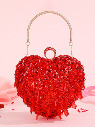 Herzförmige Haarspangen Mit Glitzer – Große Krokodilklemmen In Rot & Rosa Für Valentinstag & Mehr