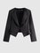 Retro Elegant Einfach Revers Unifarben Mantel
