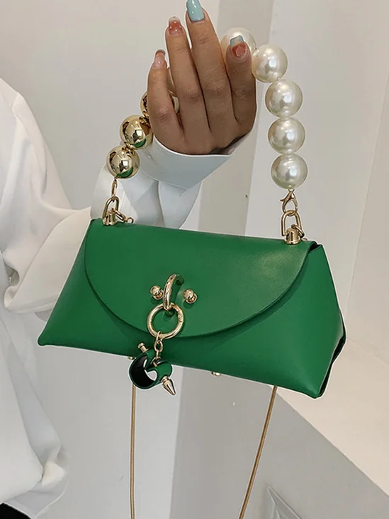 Elegant Nachgemachte Perle Perlen Handtasche Mit Abnehmbar Umhängetasche Gurt