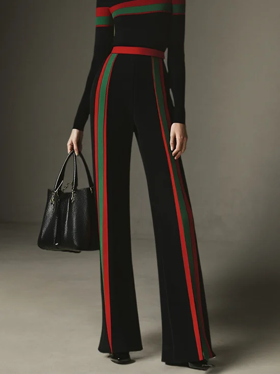 Regelmäßige Passform Farbblock Urban Fashion Hose