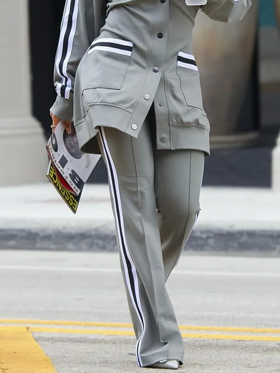 Farbblock Lässig Fashion Hose