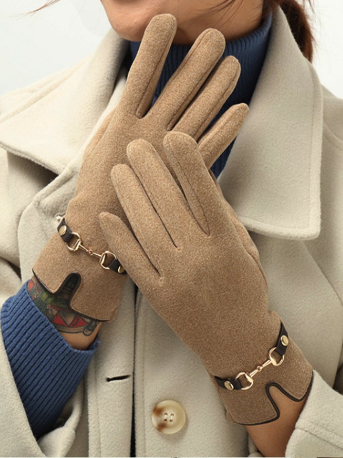 Retro Elegant Unifarben Handschuhe & Fausthandschuhe