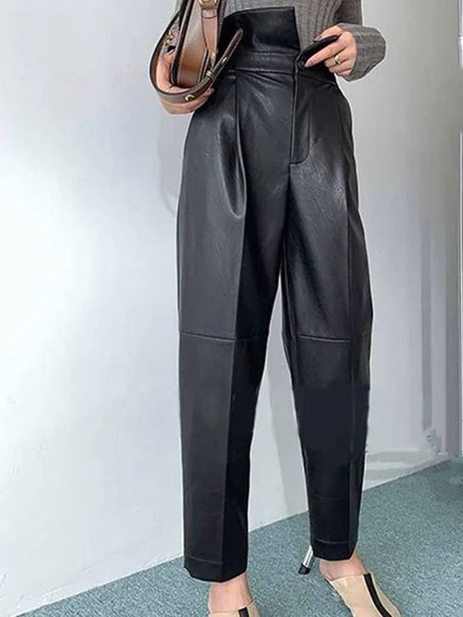 Unifarben Regelmäßige Passform Elegant Hosen