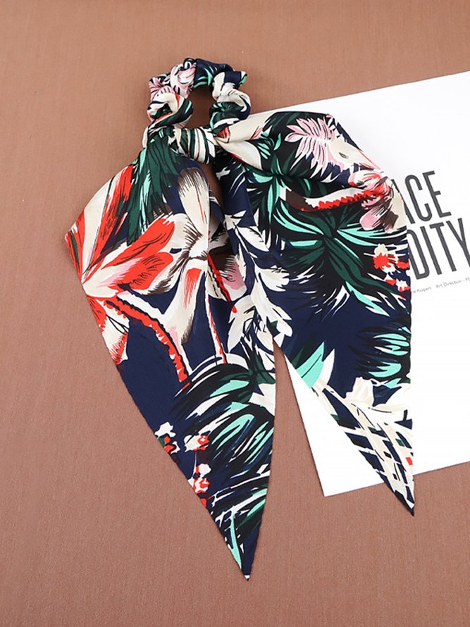 Blume Lange Haar Krawatte mit Ethnisch Stil