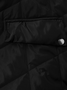 Schalkragen Elegant Regelmäßige Passform Unifarben Gepolstert Jacke mit Gürtel