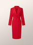 Unifarben Urban Geknöpft Regelmäßige Passform Blazer
