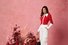 Puffärmel Farbblock Elegant Pullover Bluse