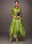 Zufälliger Druck Elegant Maxikleid Mit Geblümt Gürtel