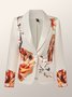 Elegant Geblümt Reverskragen Blazer