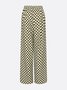 Urban Kariert Print Hose mit Weitem Bein