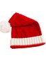 Flaumkugel Weihnachten Mütze mit Farbblock