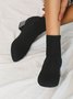 Elegant Unifarben Socken Stiefelette