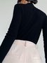 Regelmäßige Passform Elegante Bluse mit Hochem Kragen