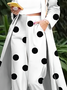 Regelmäßige Passform Polka Dots Elegant Fashion Hose