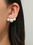 Elegant Nachgemachte Perle Zucht Ohrringe