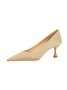 Damen minimalistisch Weinglas Absatz Flach Pumps