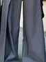 Urban Unifarben Falten Hose mit Weitem Bein